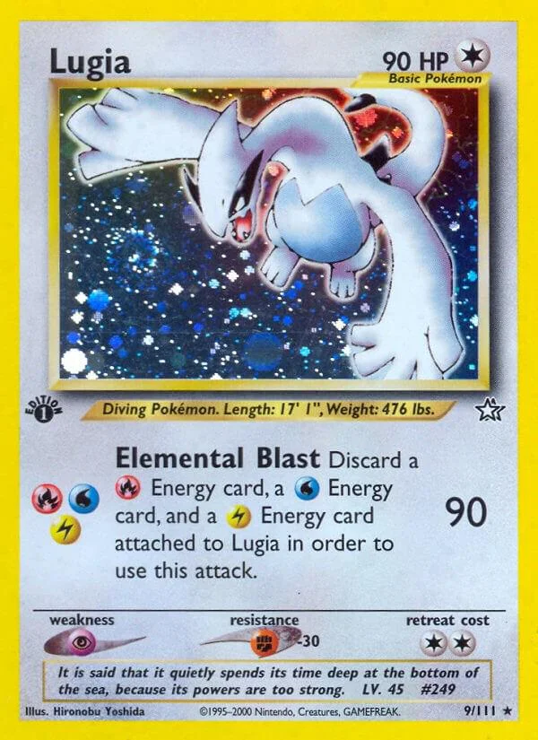 Lugia 1st Edition Neo Genesis Card