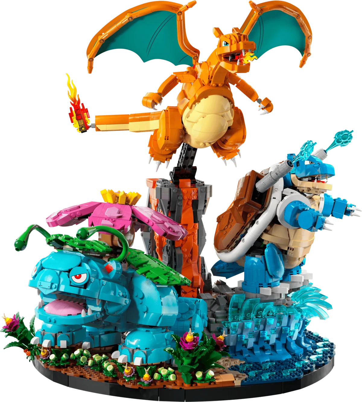 LEGO® Pokémon™ Venusaur, Charizard and Blastoise set