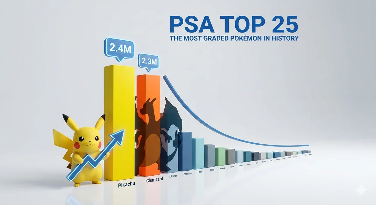 PSA Power Rankings: Top 25 Most Graded Pokémon of All Time (GemRate Data 2026)